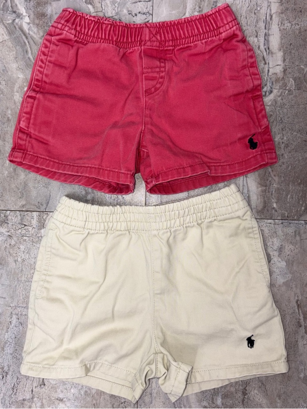 Polo Ralph Lauren Kids 2-Pack Elastic Waist Shorts - Red & khaki